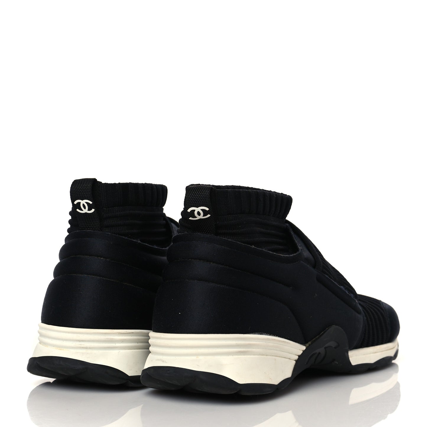 Stretch Fabric CC Sneakers 37 Black