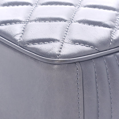 Chanel Glazed Calfskin Quilted Medium Coco Boy Flap Light Grey 8 of 13