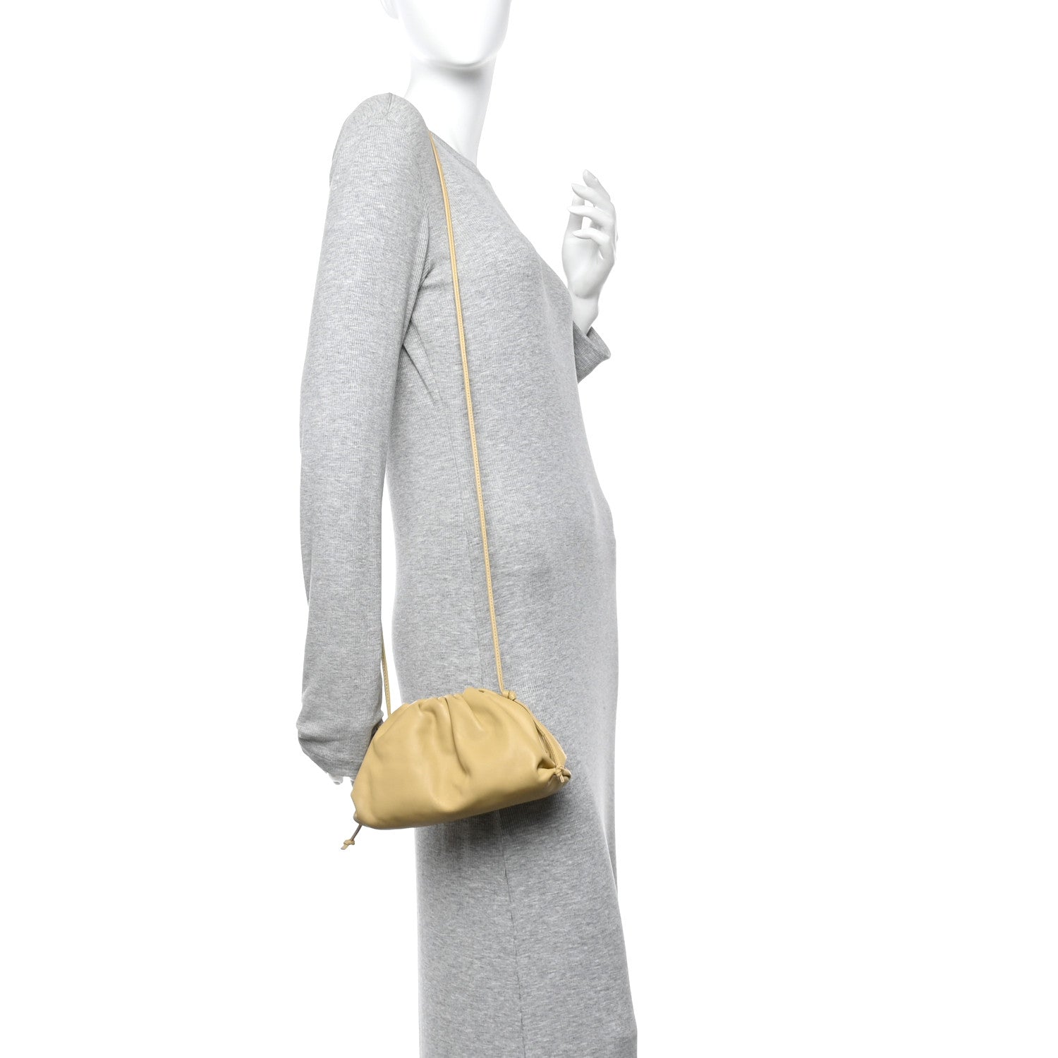 Bottega Veneta Butter Calfskin The Mini Pouch Porridge 1843764