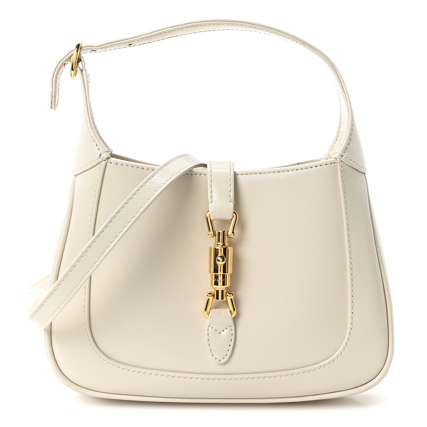 Gucci Boarded Dyana Lux Calfskin Mini Jackie 1961 Hobo Mystic White 1 of 10