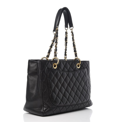 Chanel Caviar Quilted Grand Shopping Tote GST Black 3 of 8