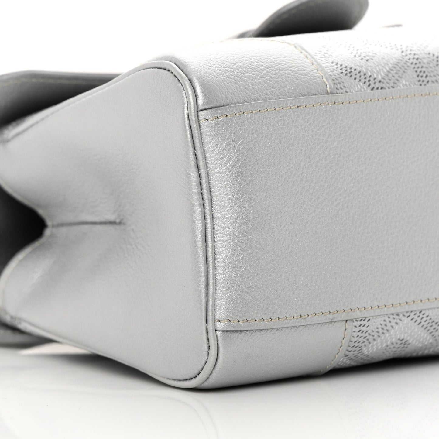 Goyardine Precious Metals Mini Saigon Silver