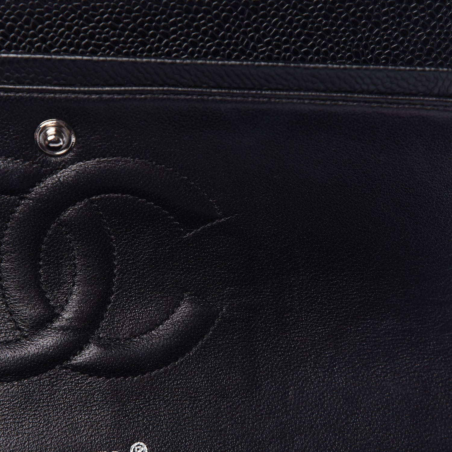 Chanel Caviar Quilted Medium Double Flap Black 11 of 13