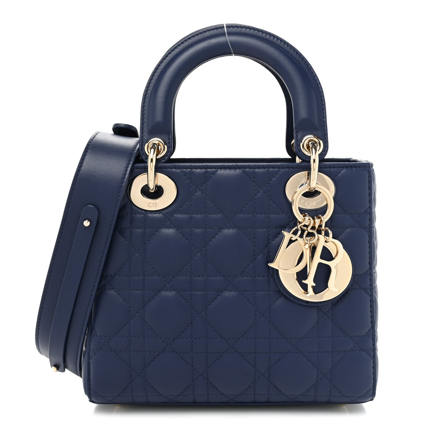 Christian Dior Lambskin Cannage Small My ABCDior Lady Dior Royal Blue 1 of 9