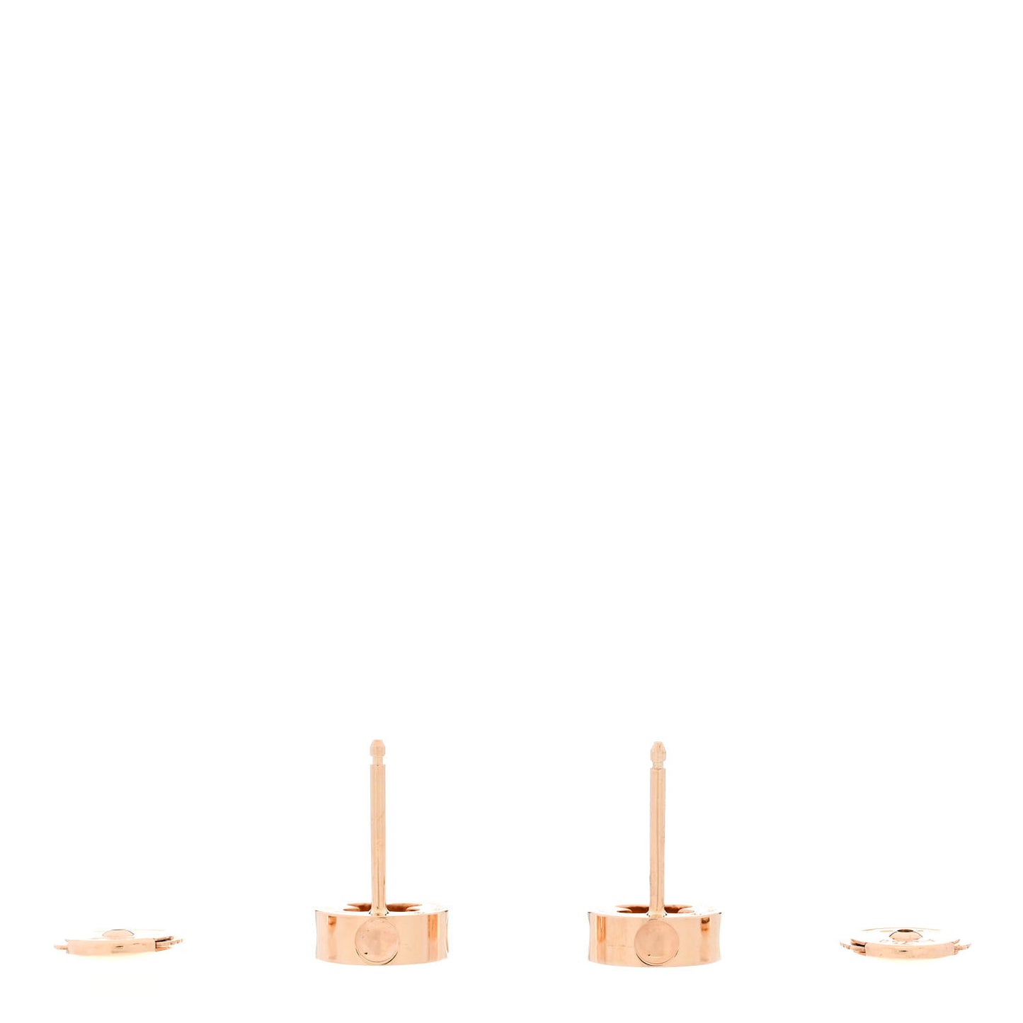 18K Pink Gold Empreinte Ear Studs Earrings
