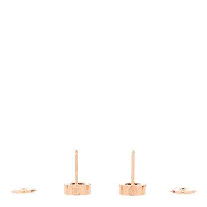 Louis Vuitton 18K Pink Gold Empreinte Ear Studs Earrings 3 of 6