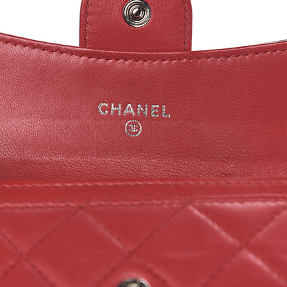 Chanel Lambskin Quilted Tri-Color Card Holder Navy Red Grey 5 of 7
