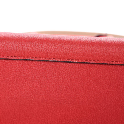 MCM Grained Calfskin Medium Milla Tote Red 10 of 10