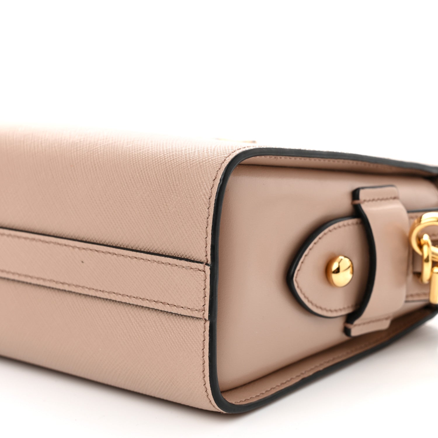 Prada Saffiano City Calfskin Esplanade Crossbody Bag Cipria 11 of 12