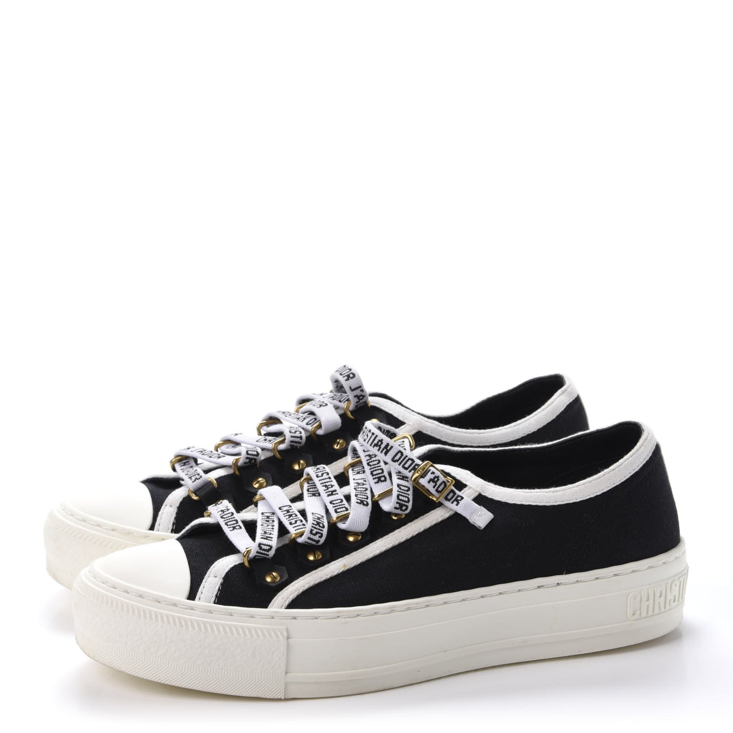 Canvas Walk'N'Dior Low Top Sneakers 36.5 Navy