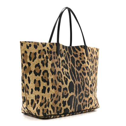 Givenchy Textured Coated Canvas Leopard Print Large Antigona Tote 3 of 14