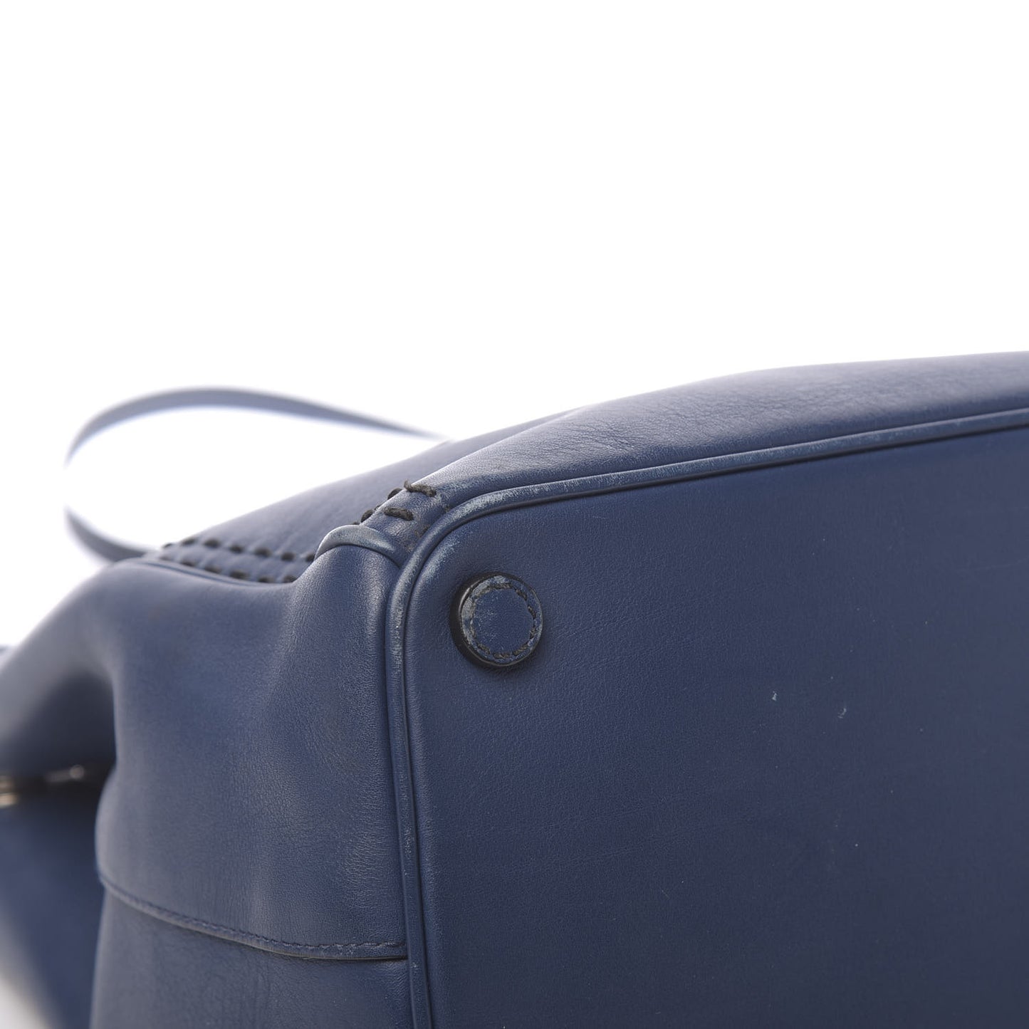 City Calf Hand Stitched Medium Galleria Double Zip Tote Bleuette