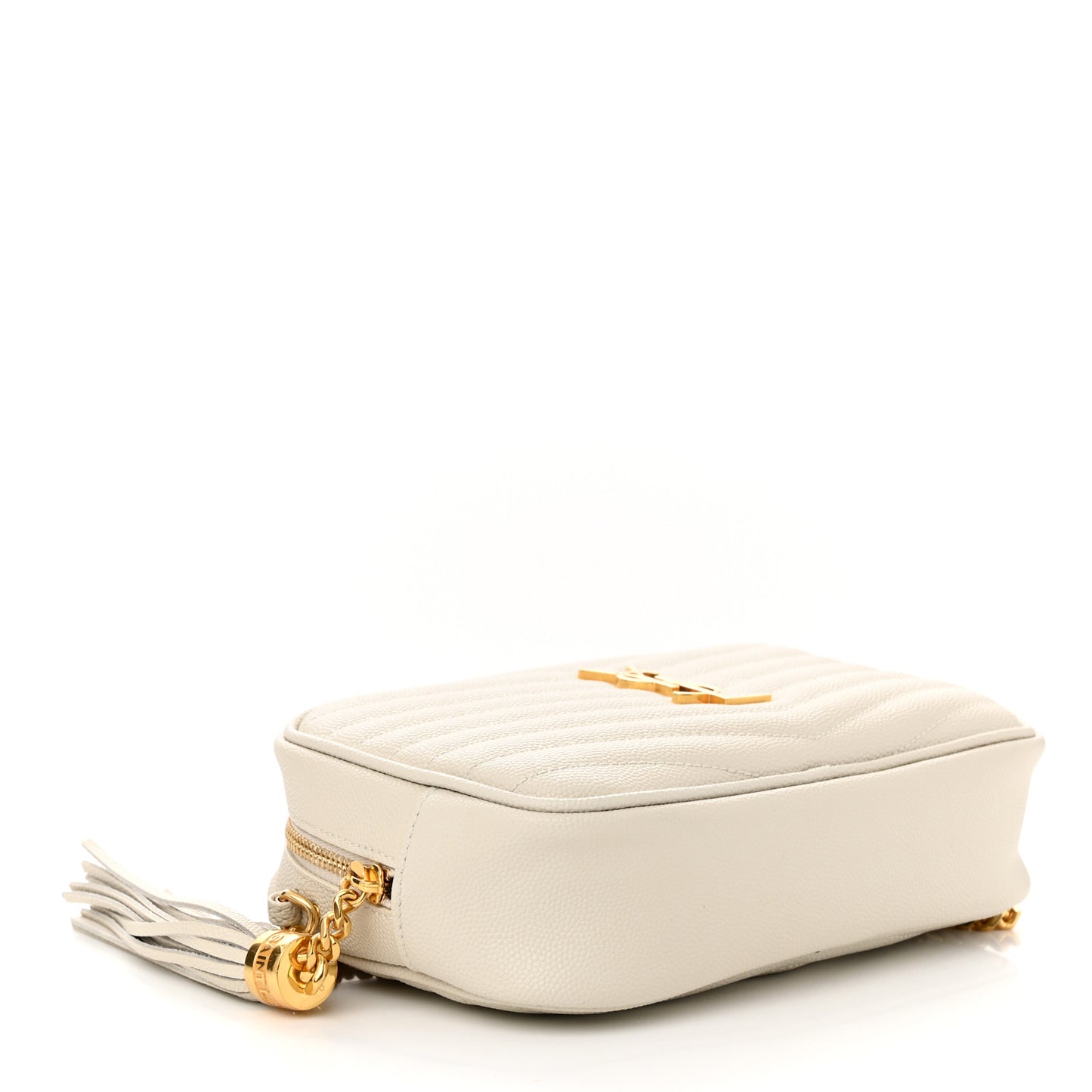 Grain De Poudre Matelasse Monogram Mini Lou Camera Bag Crema Soft