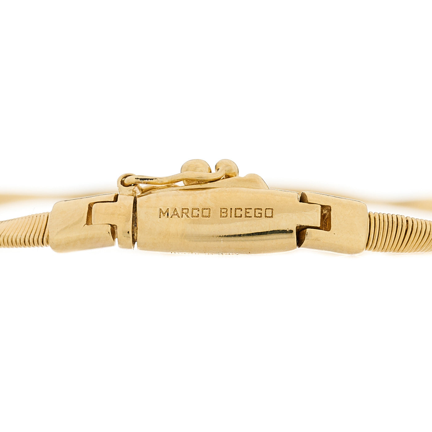 18K Yellow Gold Diamond Marrakech Twisted Coil Bracelet
