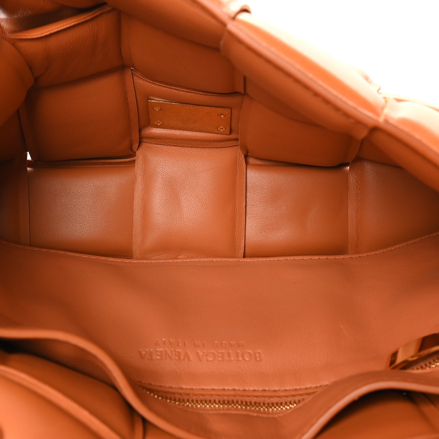 Lambskin Maxi Intreccio Padded Chain Cassette Crossbody Bag Clay