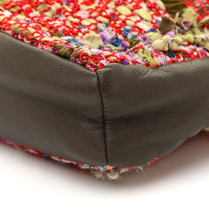 Chanel Tweed Lambskin Large Girl Bag Multicolor Khaki 9 of 10