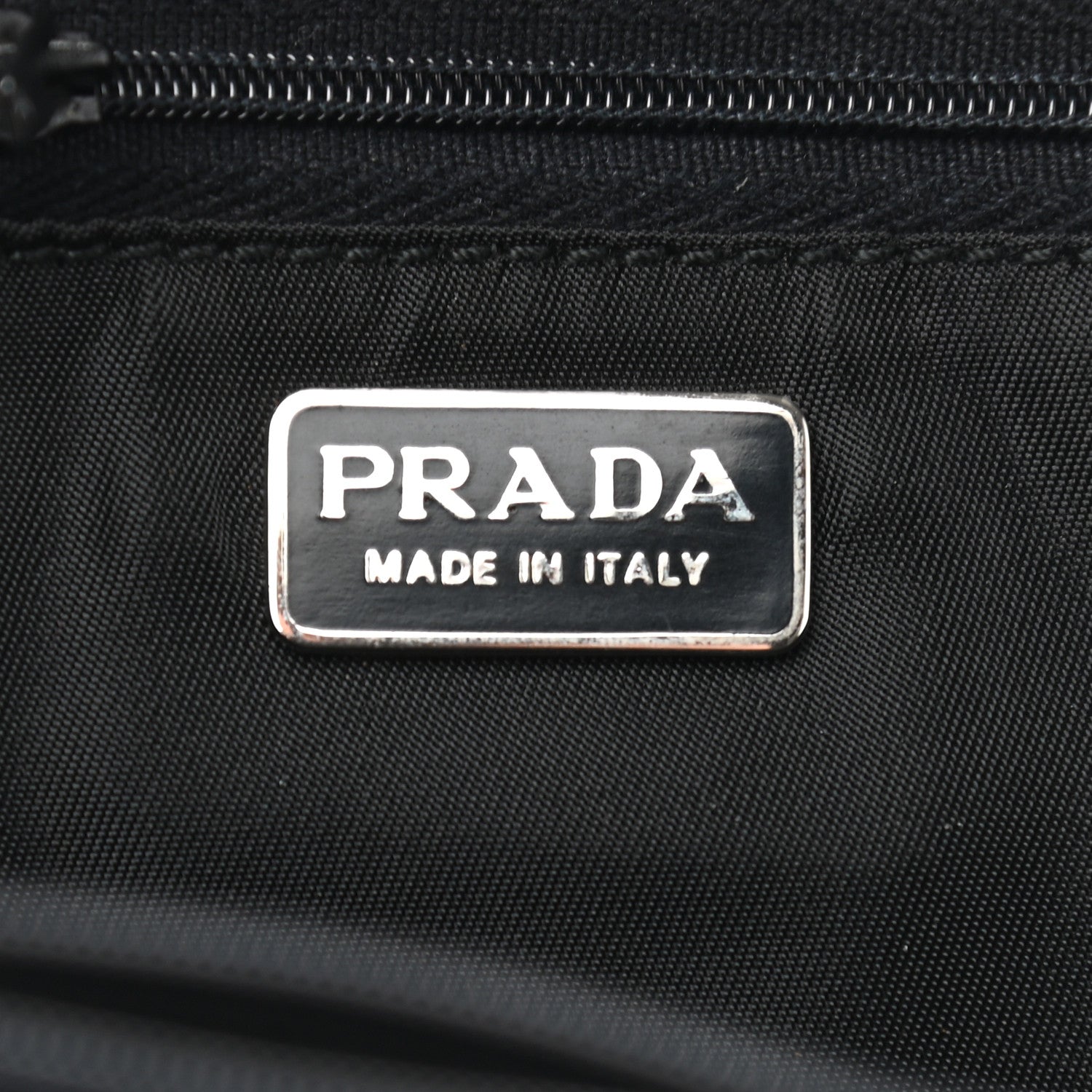 Prada Nylon Vela Cosmetic Pouch Black 6 of 6