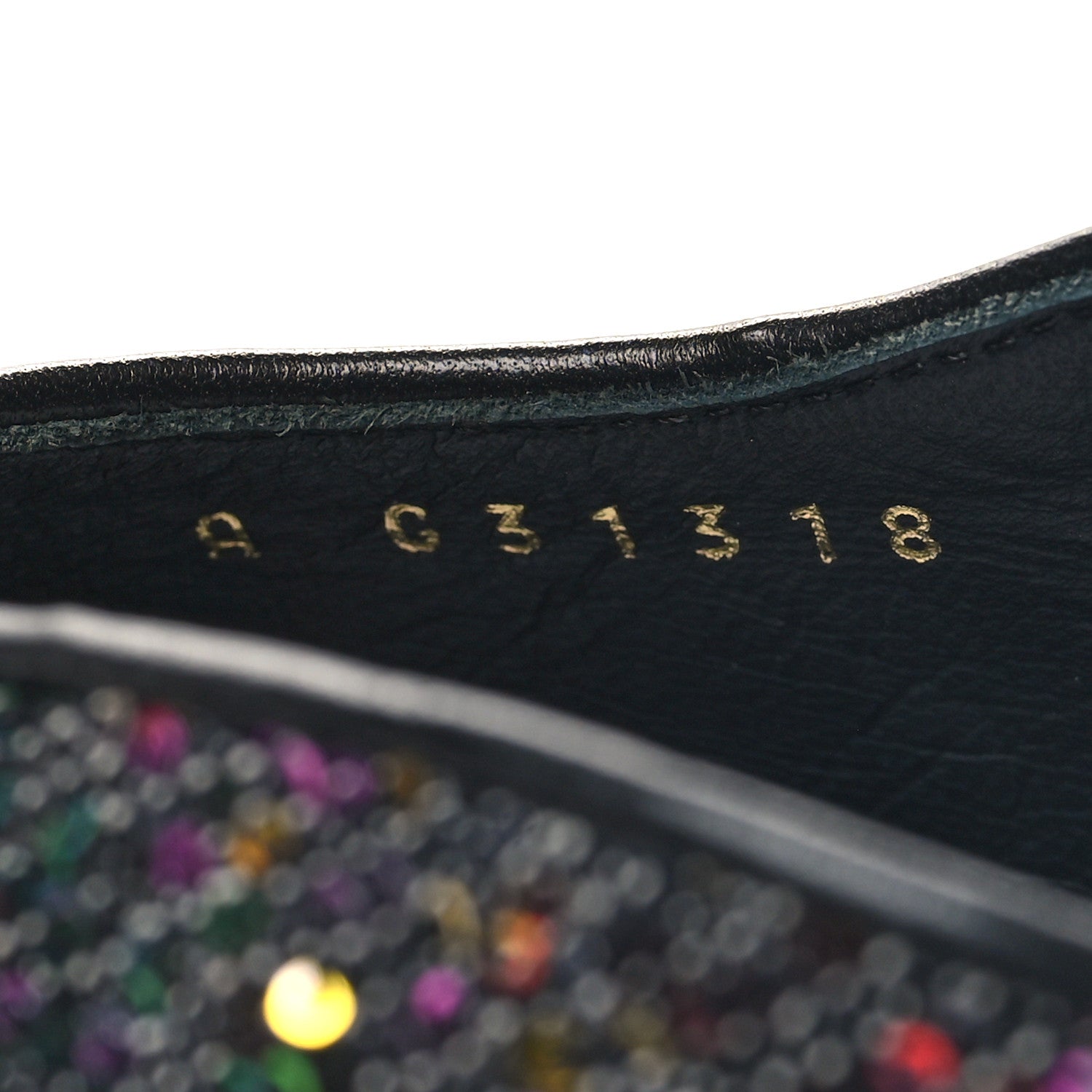 Chanel Glitter Grosgrain Cap Toe CC Slingback Pumps 41.5 Black Multicolor 6 of 10