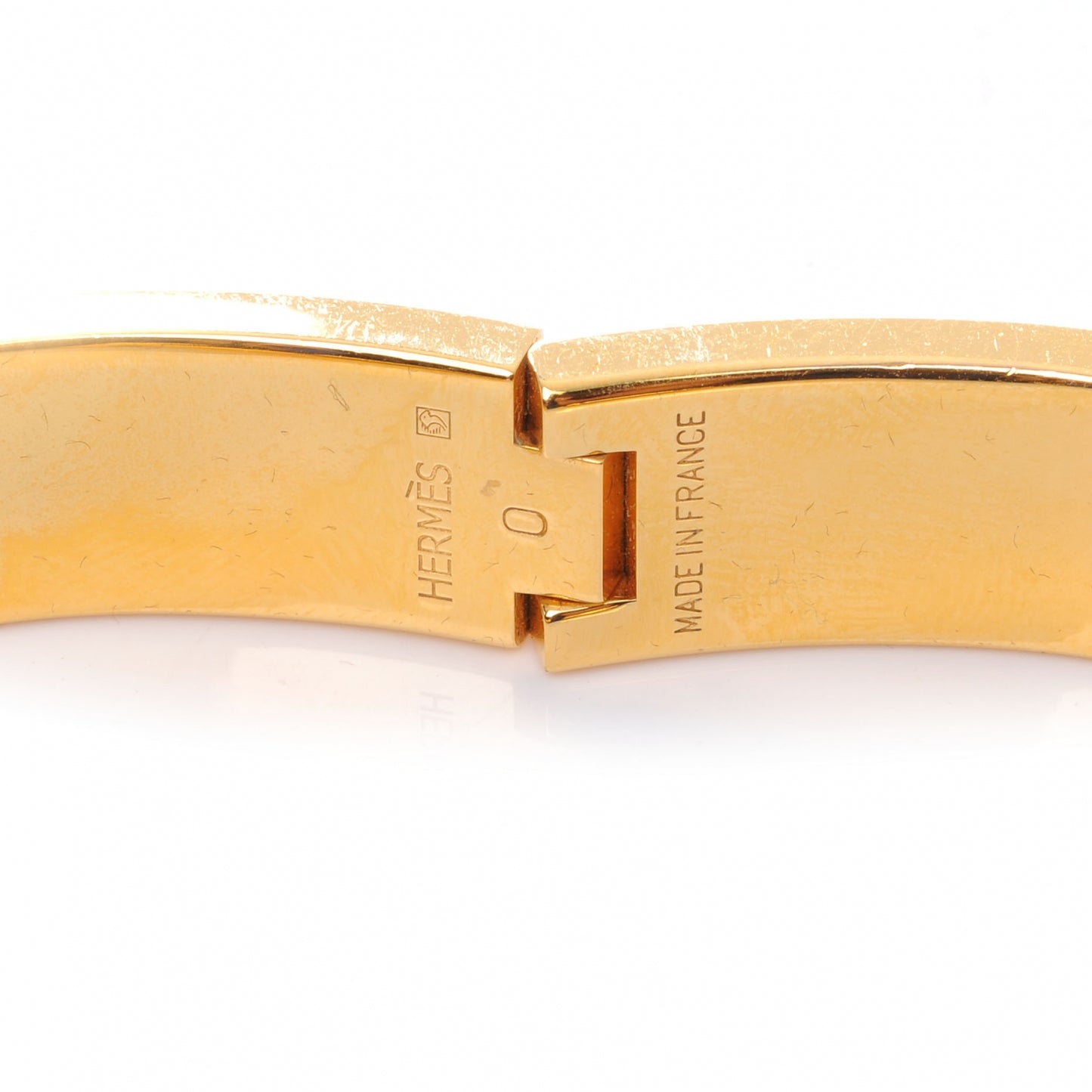 Narrow Enamel Clic Clac H Bracelet PM Bourgogne