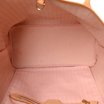 Louis Vuitton Damier Azur Neo Neverfull MM Rose Ballerine 6 of 6