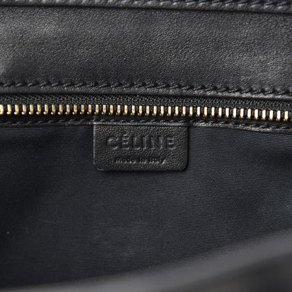 Celine Smooth Calfskin Suede Bi-Color Nano Luggage Black Olive 8 of 9