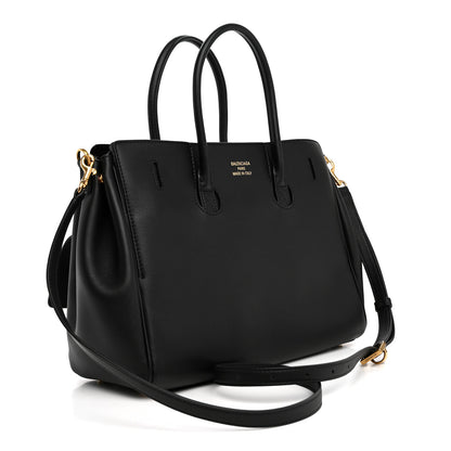 Balenciaga Smooth Calfskin Small Bel Air Carry All Bag  Black 3 of 9