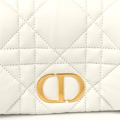 Christian Dior Lambskin Macrocannage Mini Dior Caro Bag White 7 of 9
