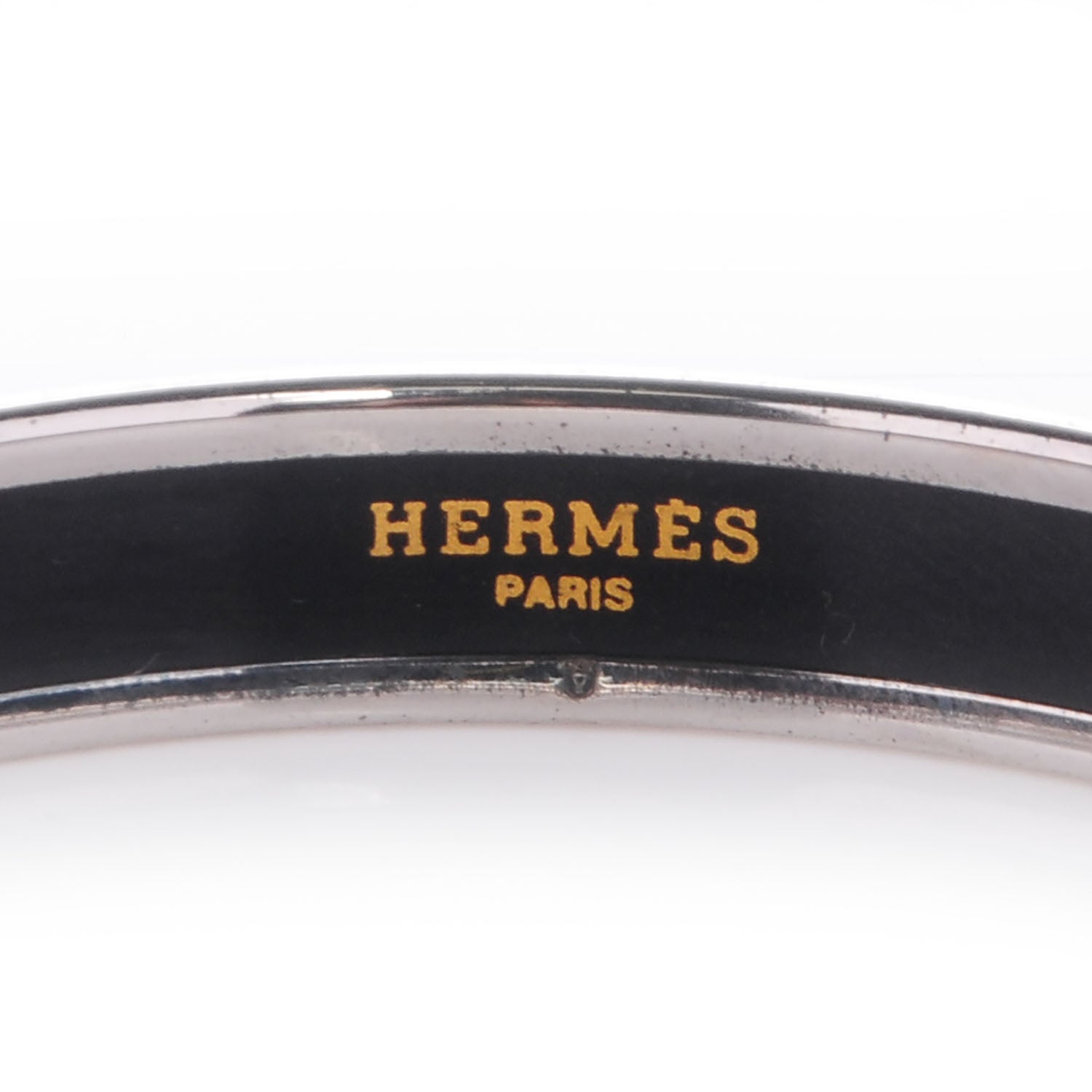 Hermes Enamel Printed Elephants Grazing Narrow Bracelet Red 70 3 of 6