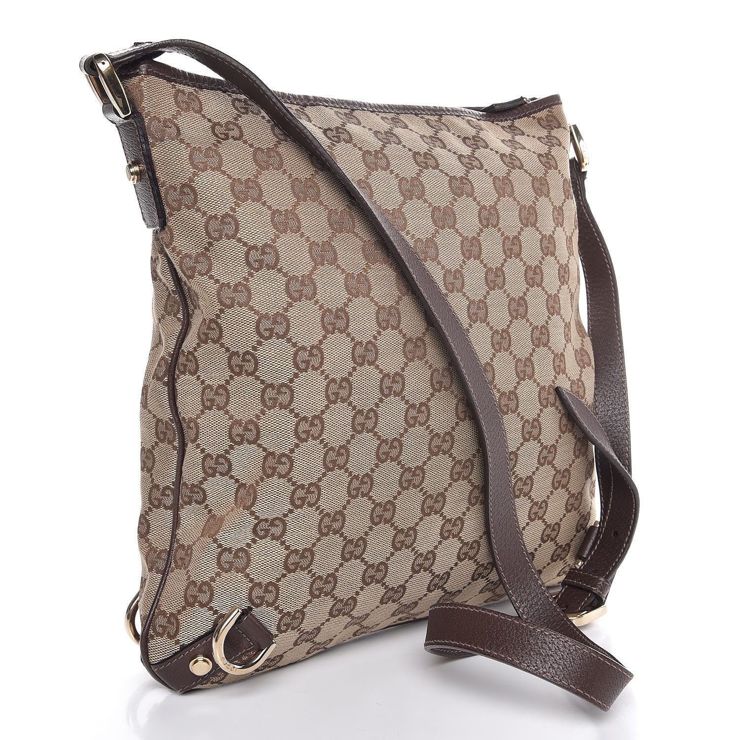 Gucci Monogram Abbey Messenger Bag Dark Brown 2 of 13