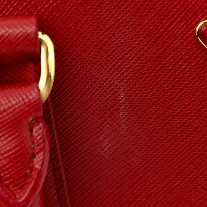 Prada Saffiano Lux Large Tote Fuoco 15 of 18