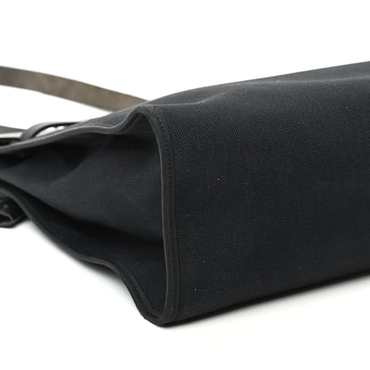 Hermes Toile Vache Calfskin Herbag 39 MM Black 6 of 9