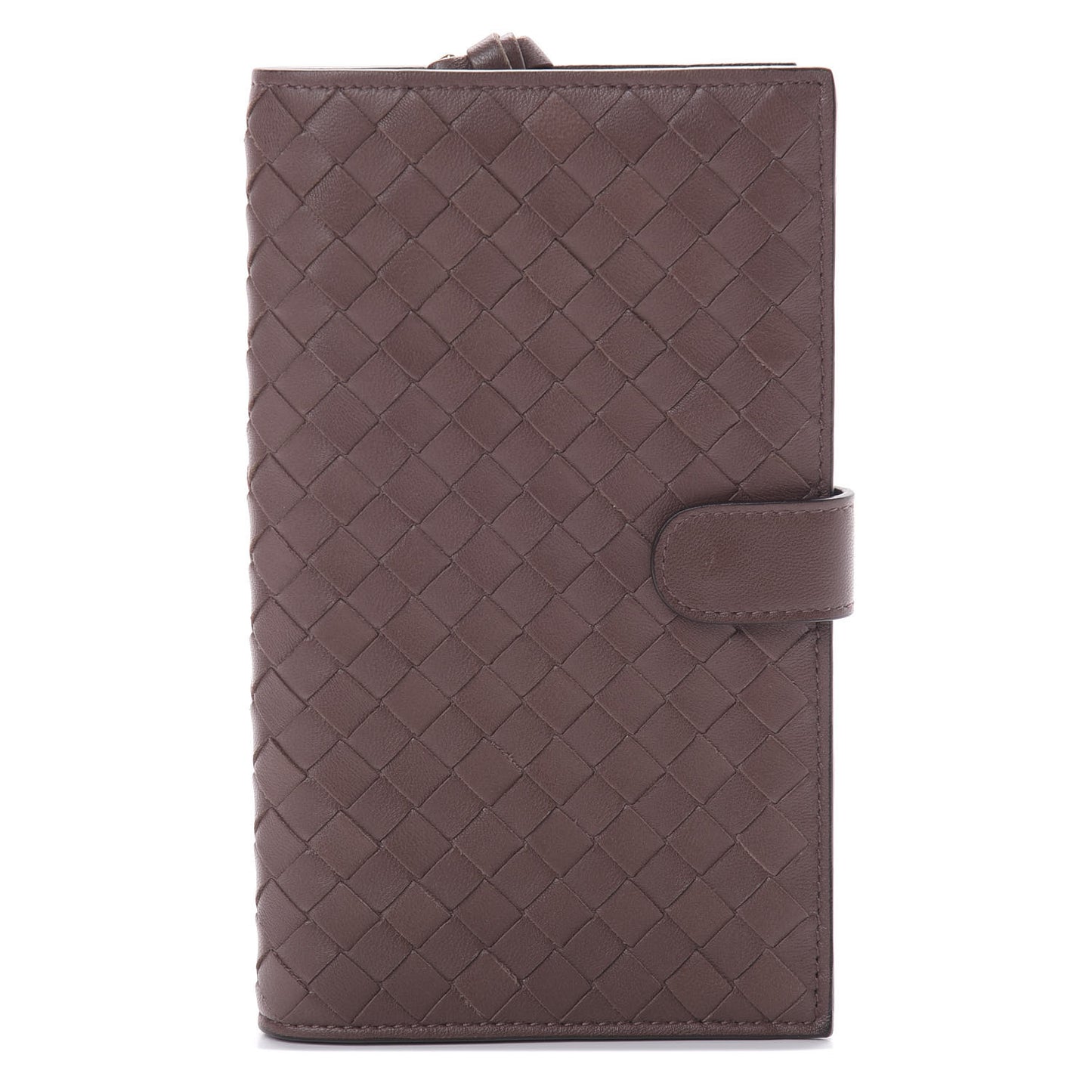 Nappa Intrecciato Continental Wallet Truffle