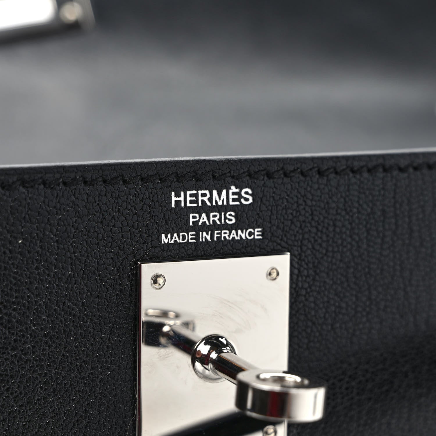 Hermes Chevre Chamkila Kelly Elan Black 6 of 9