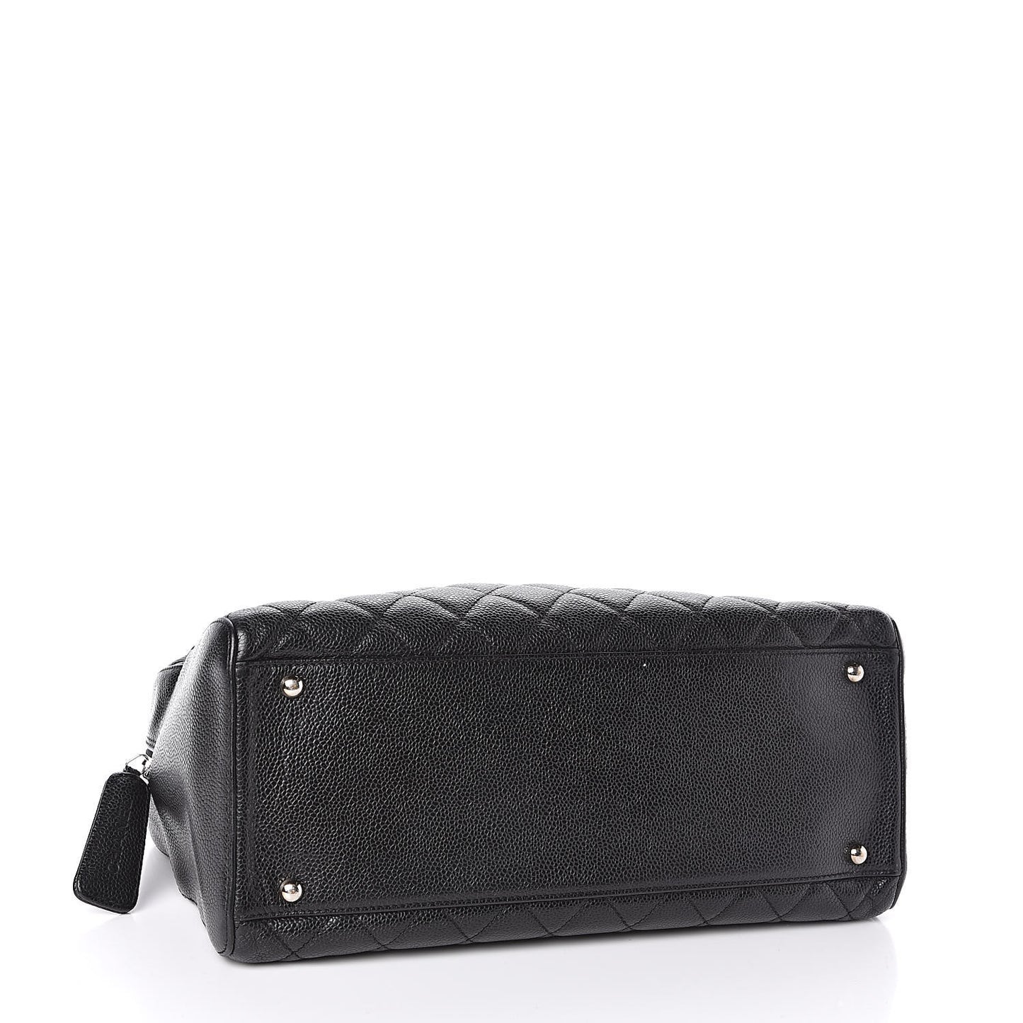 Caviar Quilted Bowler Black