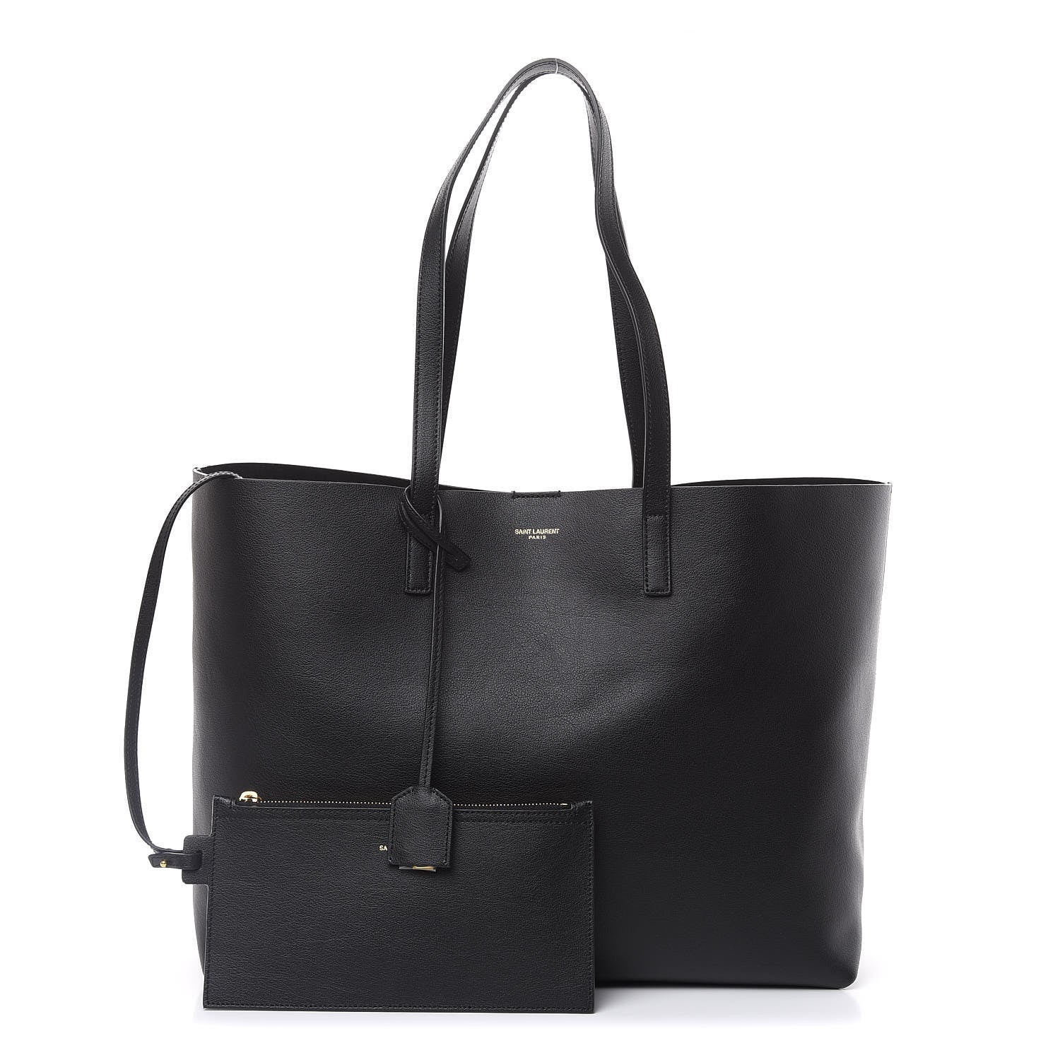 Saint Laurent Calfskin Large Shopping Tote Black 1 of 10