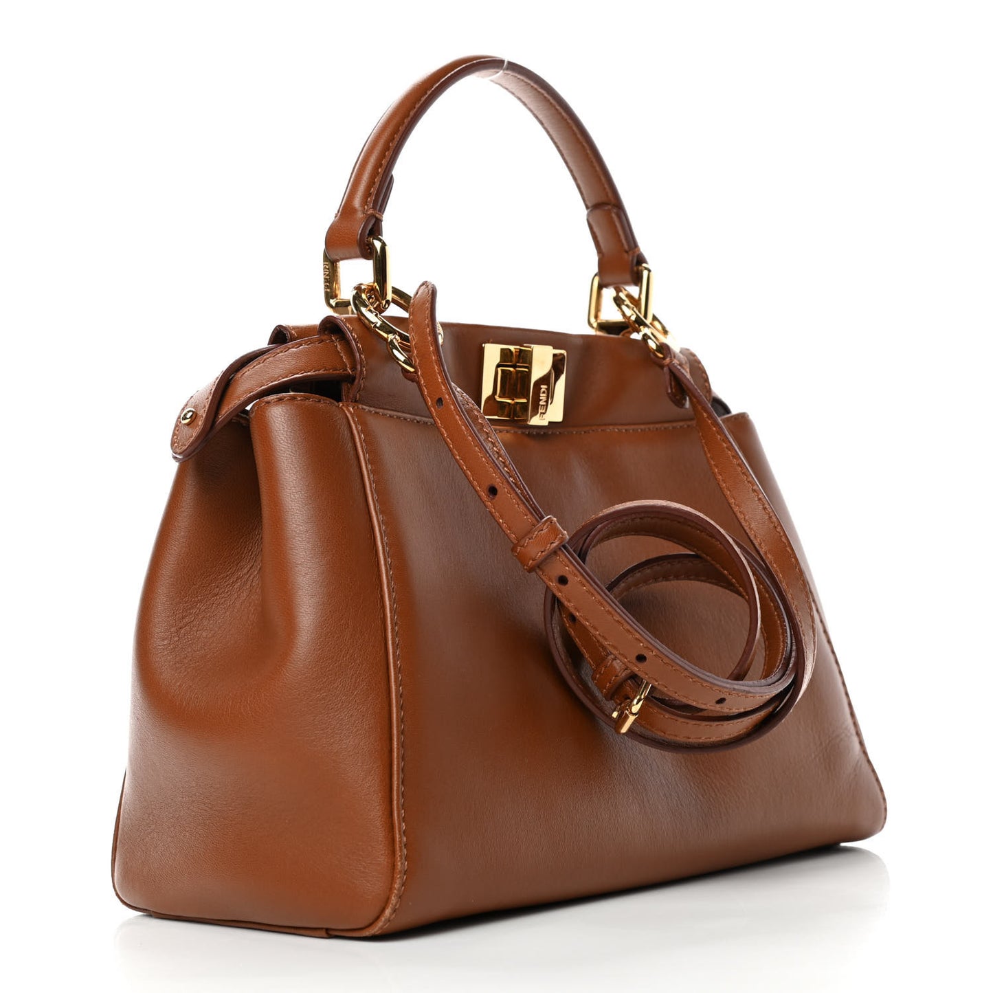 Nappa Mini Peekaboo Iconic Satchel Corteccia