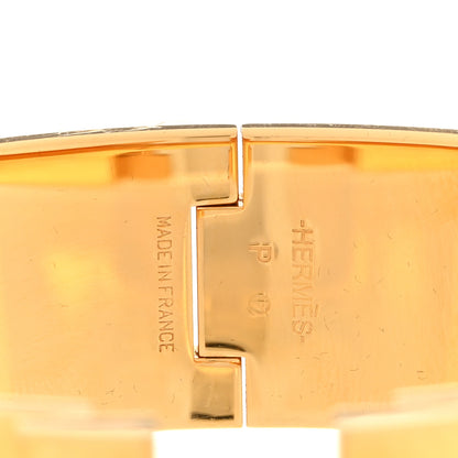 Hermes Enamel Wide Clic Clac H Bracelet GM Black 4 of 5