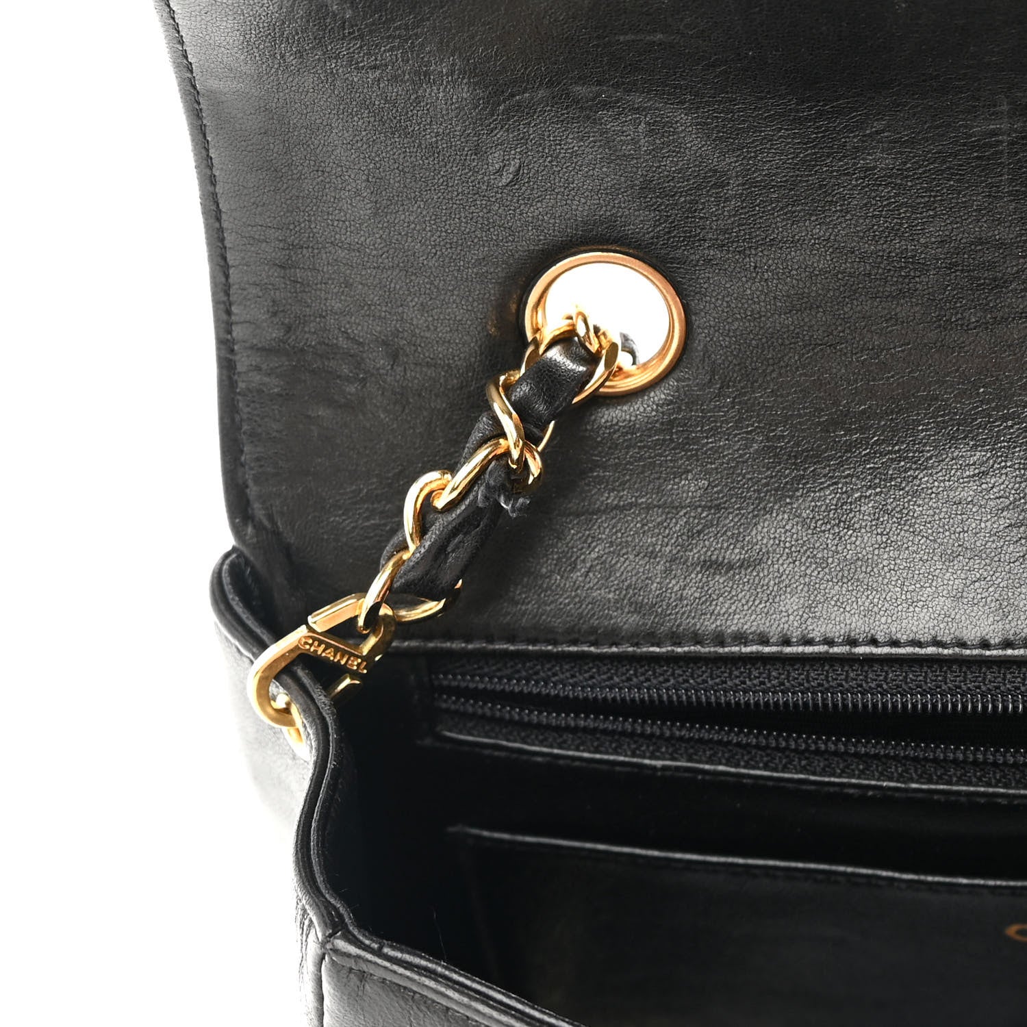 Chanel Lambskin Quilted Small Single Flap Black 17 of 17