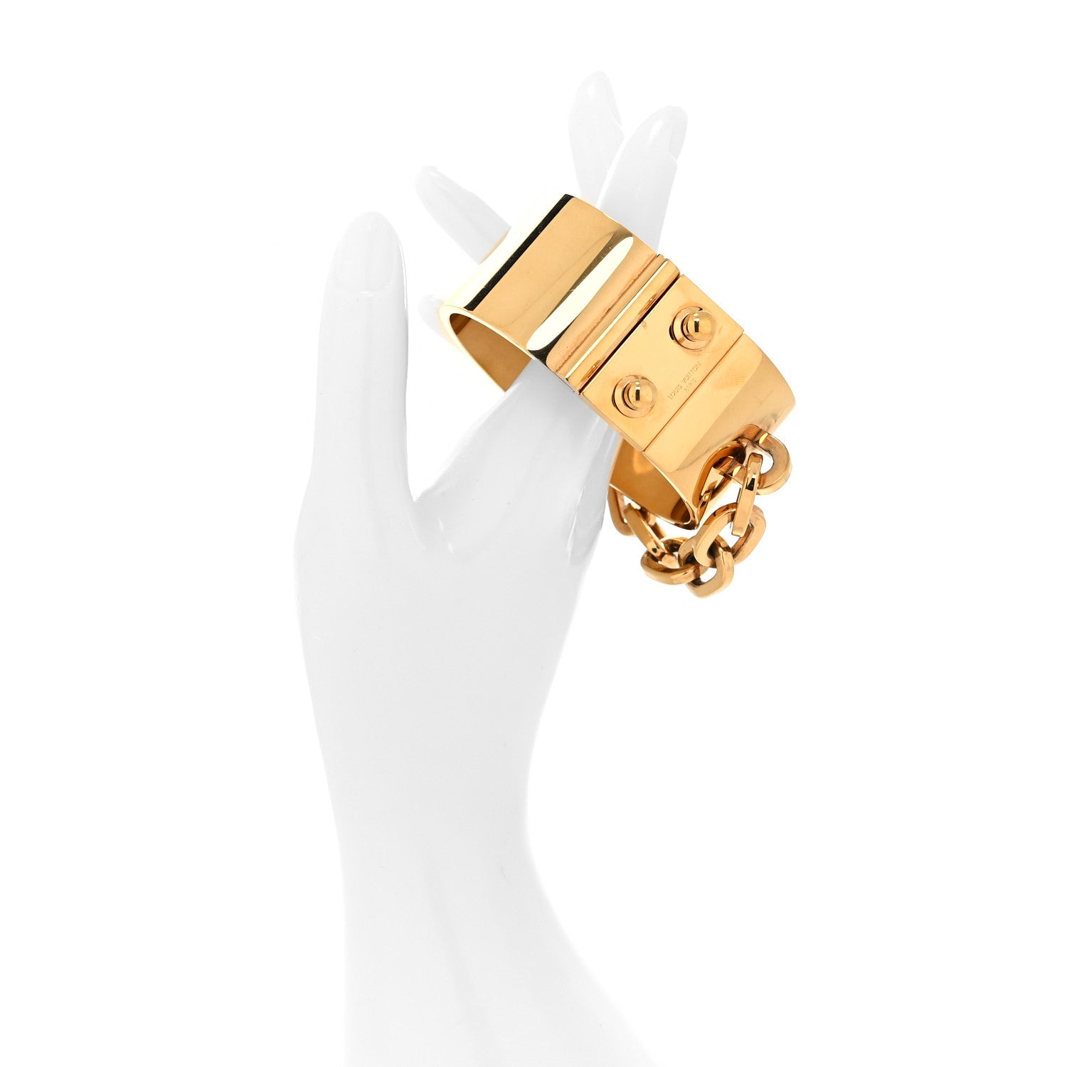 Louis Vuitton Lock Me Manchette Chain Cuff 2 of 7