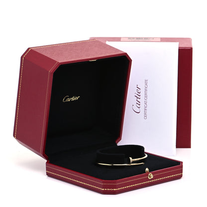 Cartier 18K Yellow Gold Diamond Small Juste Un Clou Bracelet 18 4 of 5