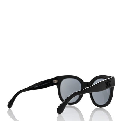 Chanel Acetate Butterfly Signature CC Sunglasses 5358 Black 4 of 8