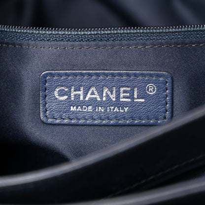 Chanel Lambskin Quilted Jumbo Chanel 3 Flap Navy 6 of 11