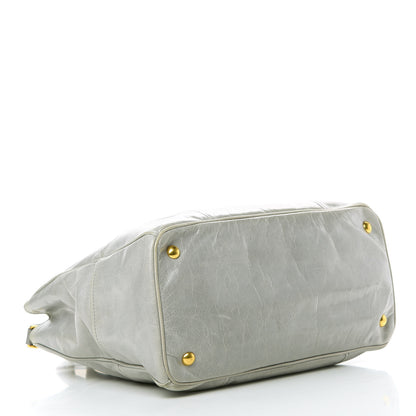 Miu Miu Vitello Shine Top Handle Satchel Nube 4 of 18