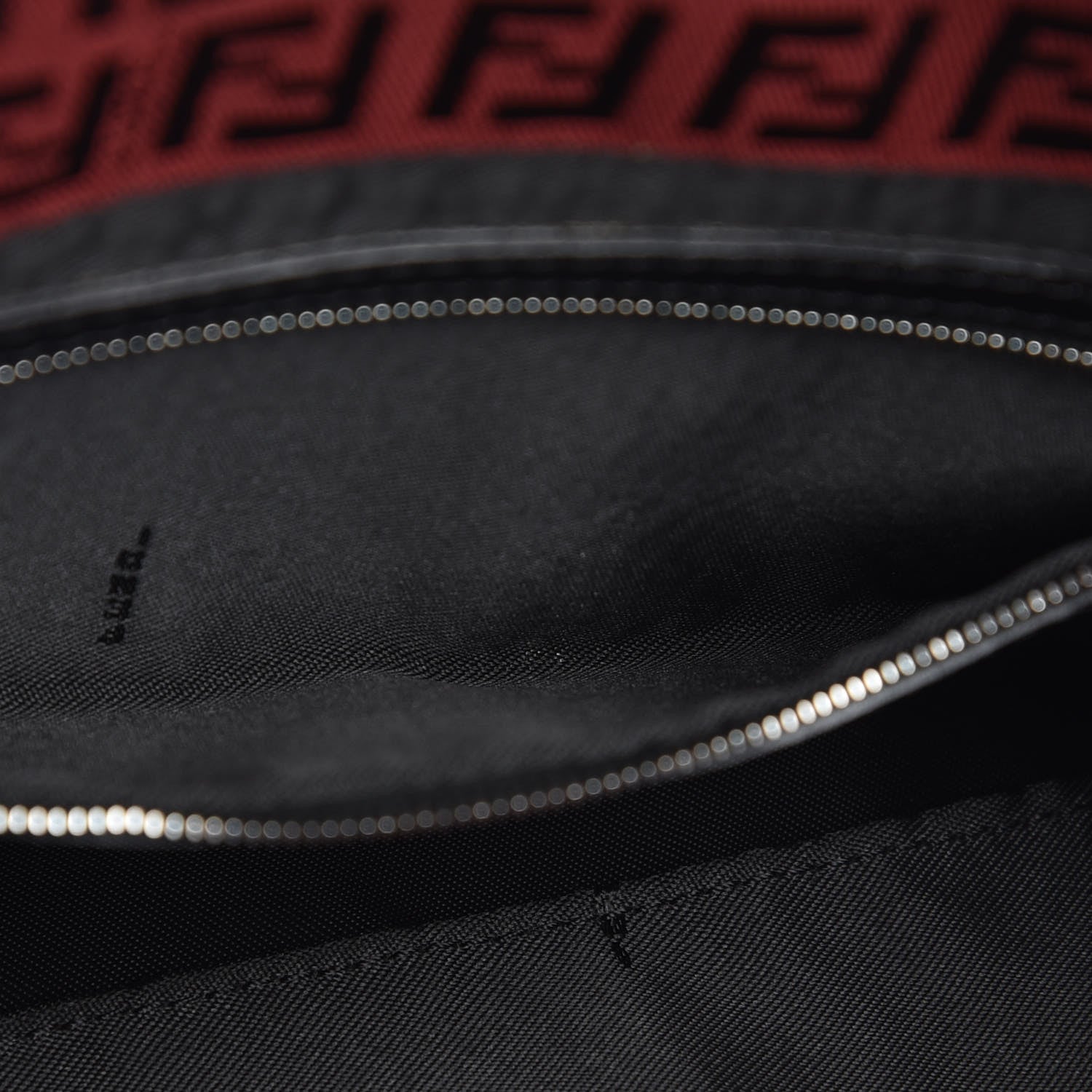Fendi Zucchino Baguette Red Black 8 of 8