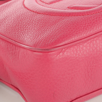 Gucci Pebbled Calfskin Small Soho Disco Bag Pink 8 of 9