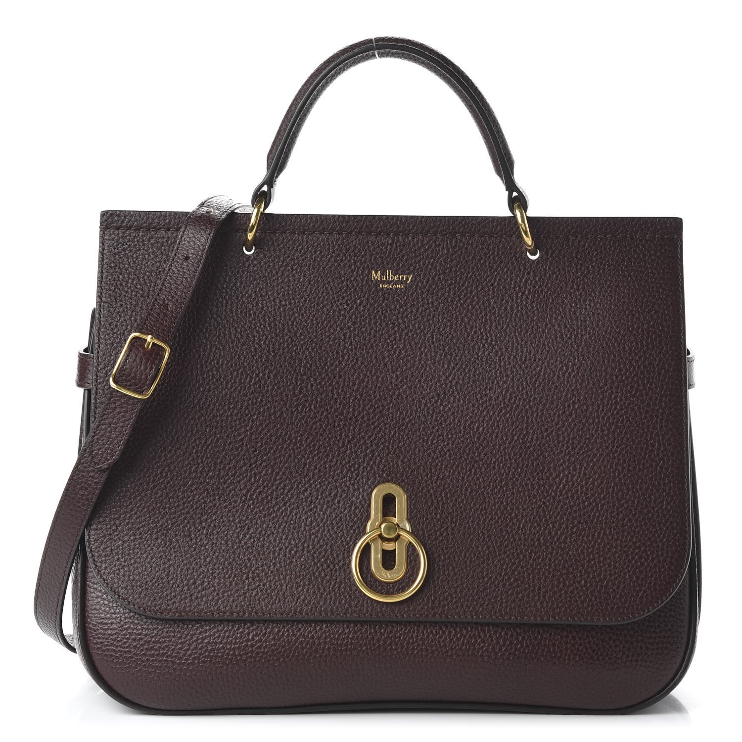 Mulberry Natural Grain Amberley Satchel Oxblood 1 of 9