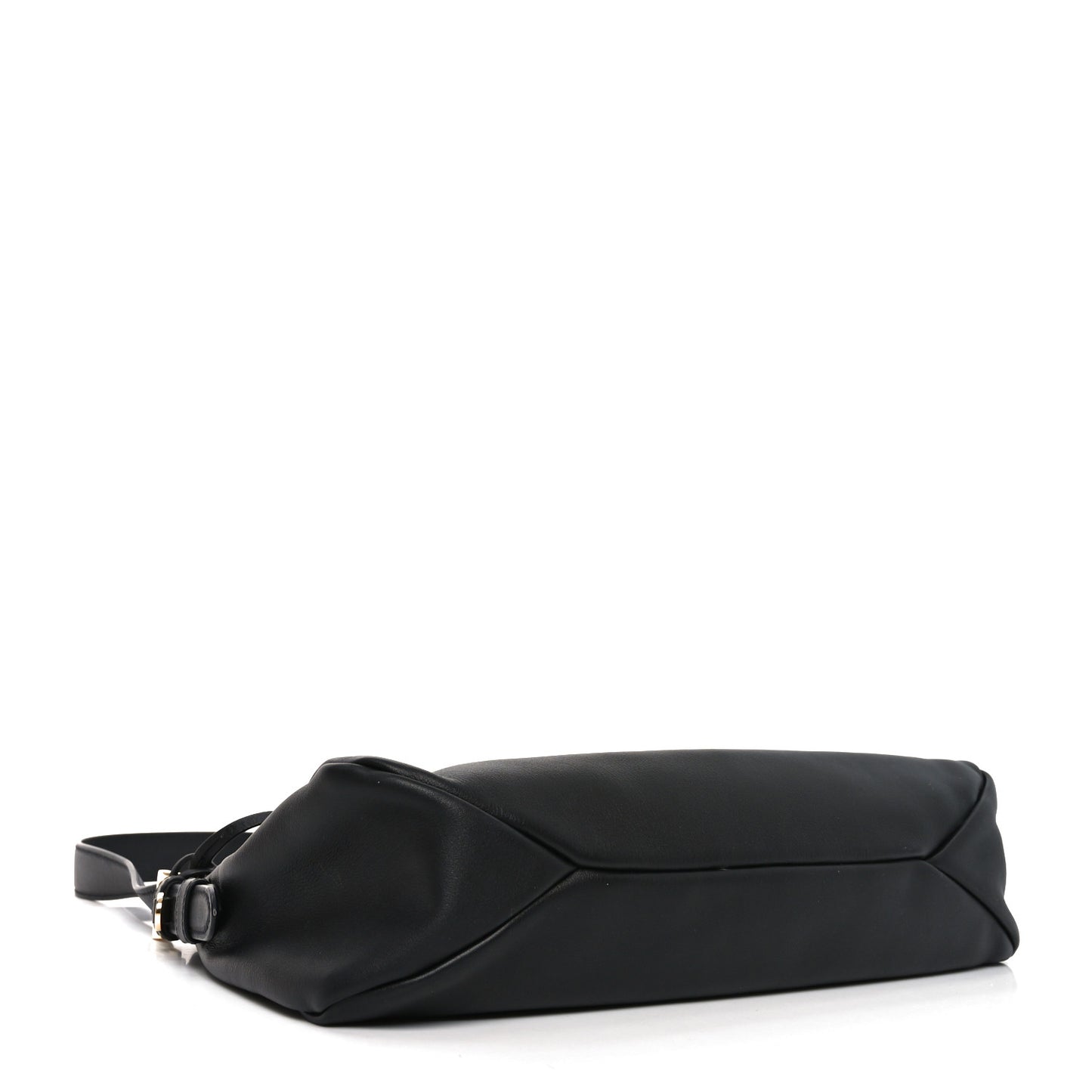 Soft Calfskin Large Aimée Shoulder Bag Black
