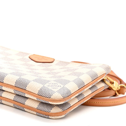 Louis Vuitton Damier Azur Double Zip Pochette 11 of 12