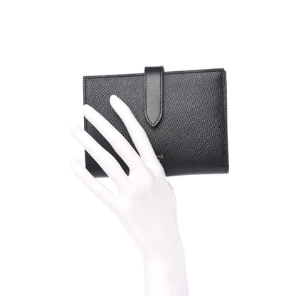 Celine Grained Calfskin Medium Multifunction Strap Wallet Black 2 of 7