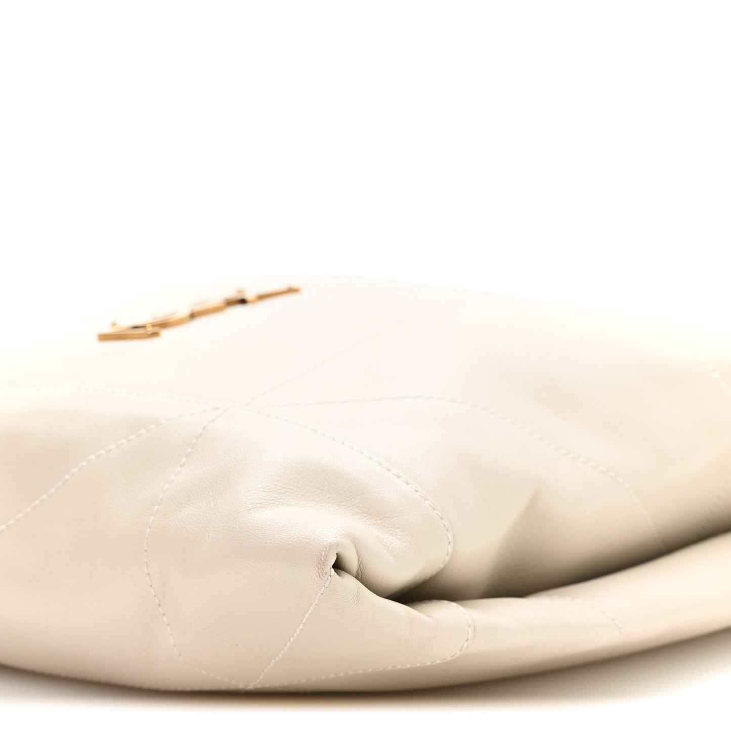 Lambskin Matelasse Monogram Medium Jamie 4.3 Pochon Blanc Vintage